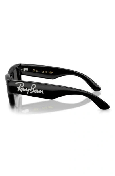 Ray Ban Ray-ban Wayfarer Puffer 47mm Small Square Sunglasses In Black