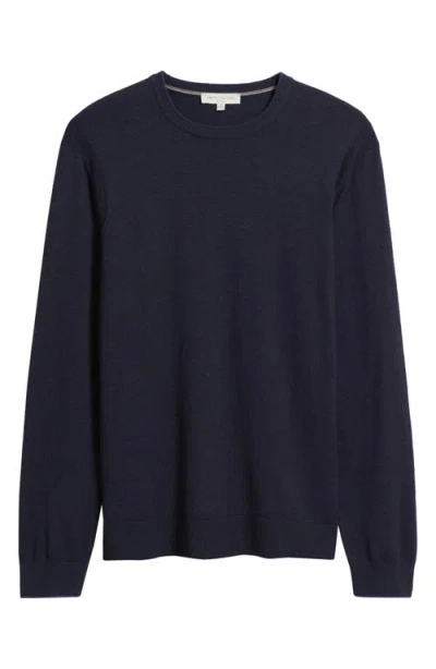 Jack Victor Grassi Crewneck Cotton & Cashmere Sweater In Blue