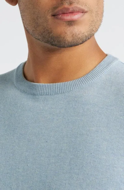 Jack Victor Grassi Crewneck Cotton & Cashmere Sweater In Blue