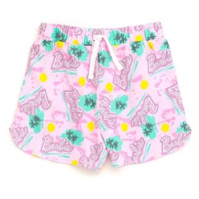 Barbie T-shirt & French Terry Shorts Set In Blue