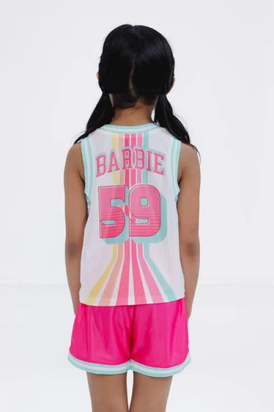 Barbie Athletic Tank Top & Shorts Set In Multi