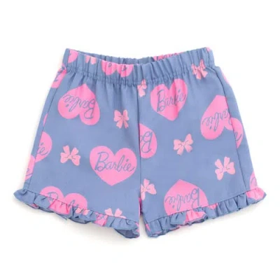 Barbie T-shirt & Chambray Shorts Set In Blue