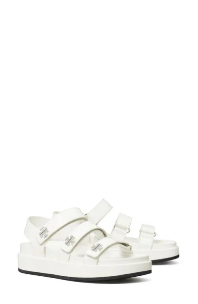 Tory Burch Kira Slingback Platform Sport Sandal In White
