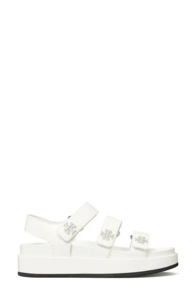 Tory Burch Kira Slingback Platform Sport Sandal In White