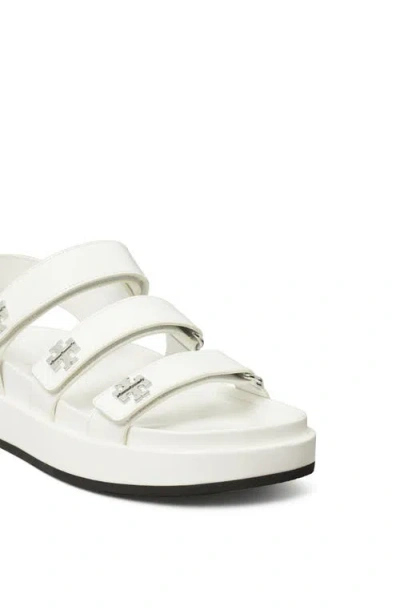 Tory Burch Kira Slingback Platform Sport Sandal In White