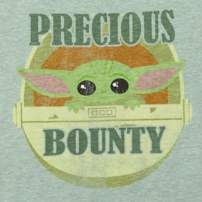 Star Wars The Mandalorian Baby Yoda T-shirt & French Terry Shorts Set In Green