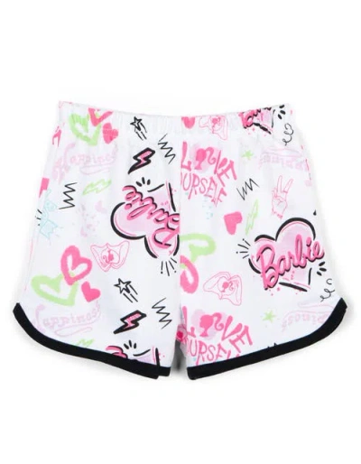 Barbie Tank Top & French Terry Shorts Set In Black