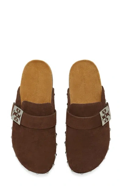 Tory Burch Mellow Stud Mule In Brown