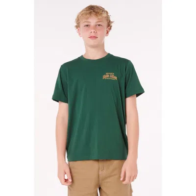 Rip Curl Kids' Eddie Would Go Poster Art Graphic T-shirt In Green