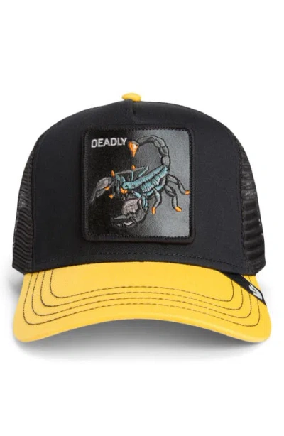Goorin Bros . Deadly Scorpion Patch Snapback Trucker Hat In Multi