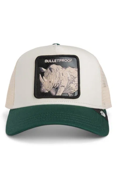 Goorin Bros . Bulletproof Rhino Patch Snapback Trucker Hat In Multi