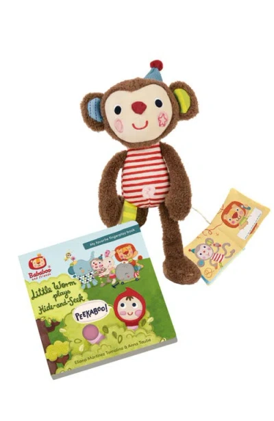 Bababoo And Friends® Yuki Monkey Hide-and-seek Book & Plush Set In Red