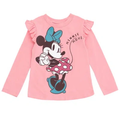 Disney Long Sleeve T-shirt & Leggings Set In Pink
