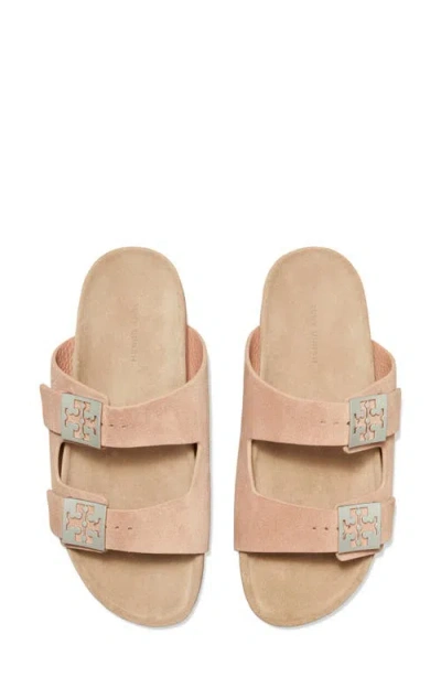 Tory Burch Mellow Suede Dual-buckle Slide Sandals