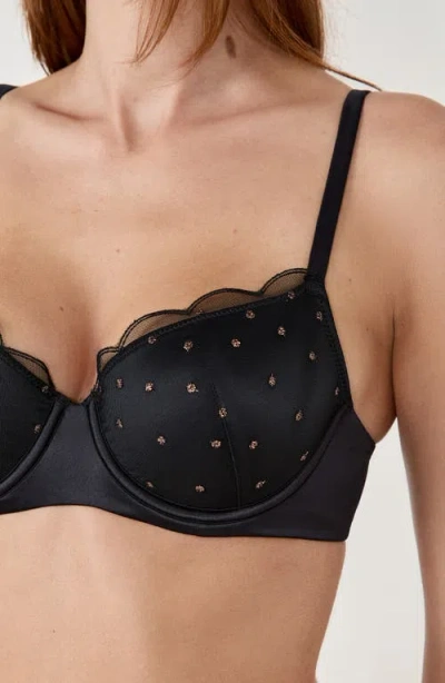 Etam Divine N°4 Classique Underwire Bra In Black