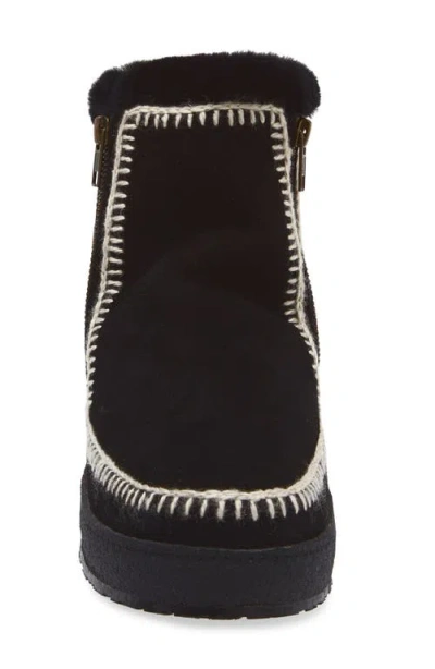 Laidback London Setsu Genuine Shearling Lined Ankle Boot