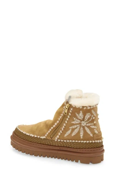 Laidback London Setsu 4.0 Genuine Shearling Lined Ankle Boot In Brown