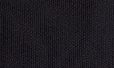 Good American Split Front Button Up Sweater In Black