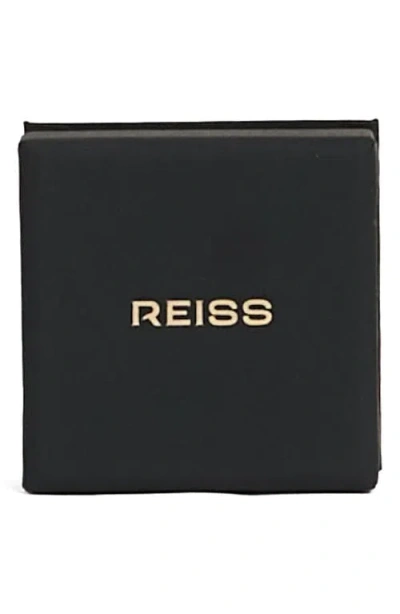 Reiss Livia Linear Crystal Drop Earrings In Gold