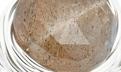 Nashelle Semiprecious Stone Wire-wrapped Ring In Brown