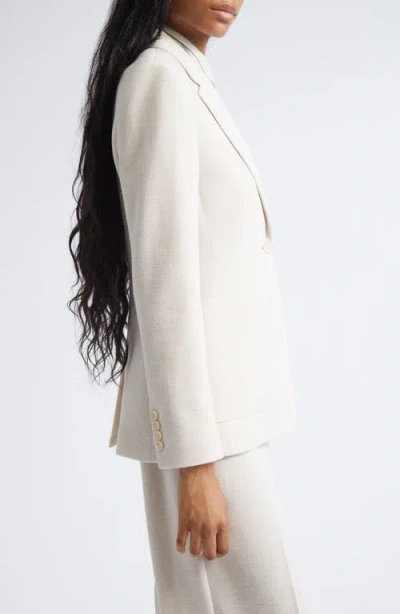 Max Mara Utilita Virgin Wool Blazer In White