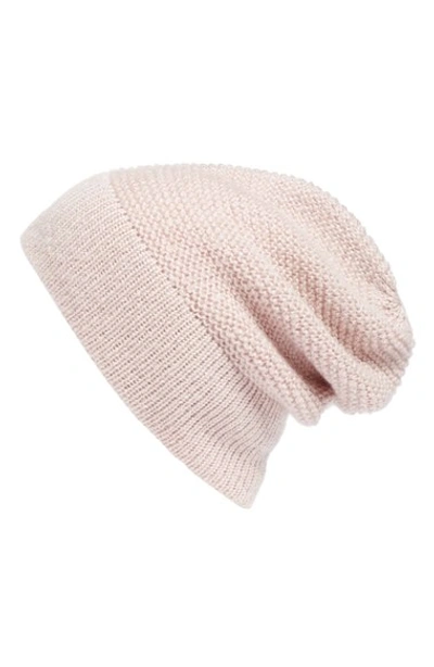 Rebecca Minkoff Slouchy Beanie With Headphones - Pink In Pale Pink