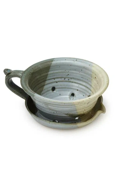 Uncommon Goods Berry Buddy Stoneware Strainer In Multi