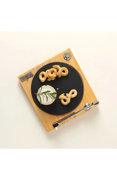 Uncommon Goods Turntable Cheeseboard In Brown