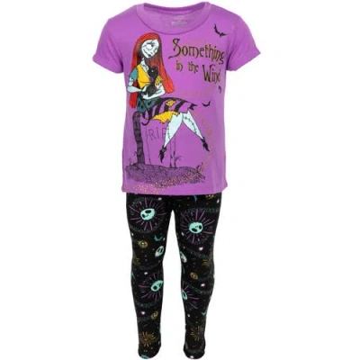 Disney Nightmare Before Christmas Sally T-shirt & Leggings Set In Black