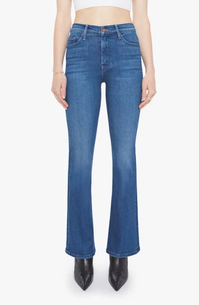 Mother Lil' Weekend Flare Jeans In Blue