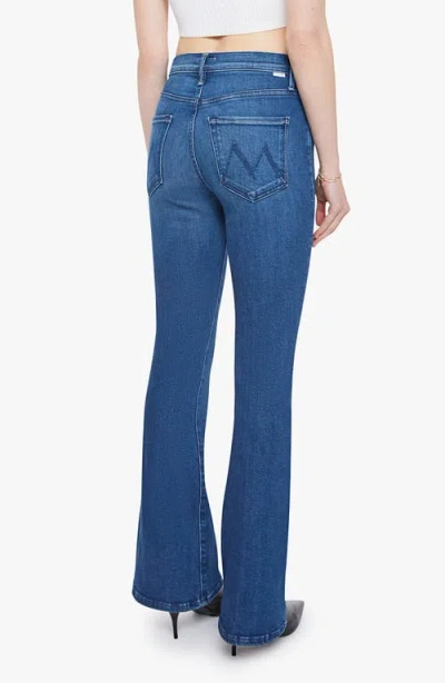 Mother Lil' Weekend Flare Jeans In Blue