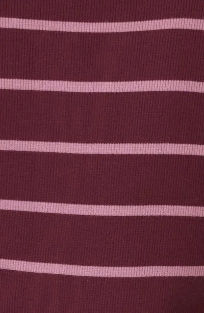 Threads 4 Thought Akia Caribbean Stripe Rib Henley In Burgundy
