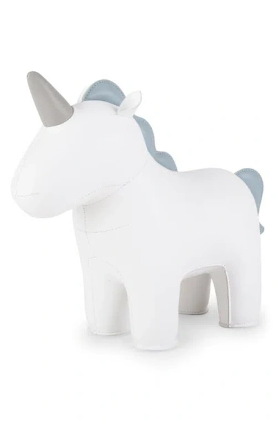 Zuny Unicorn Bookend In White