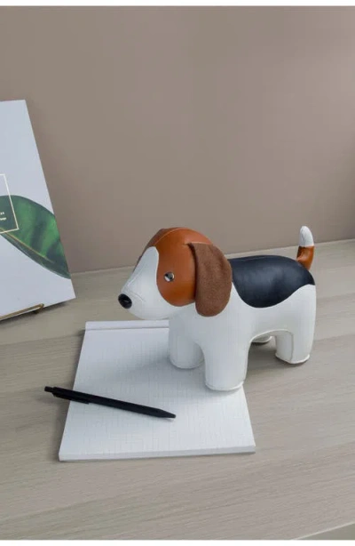 Zuny Beagle Bookend In White
