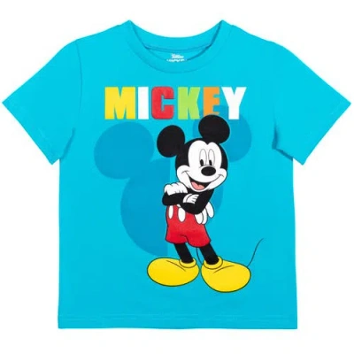 Disney Mickey Mouse & Friends T-shirt & Mesh Shorts Set In Multi