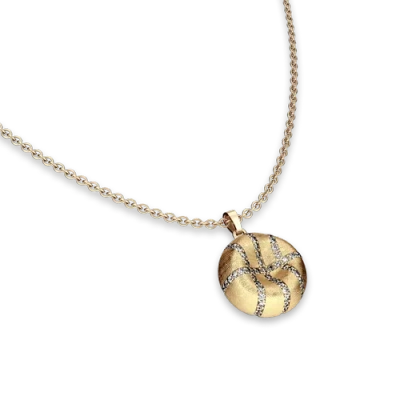 Pascal The Basketball Leaking Ball Diamond Pavé Necklace