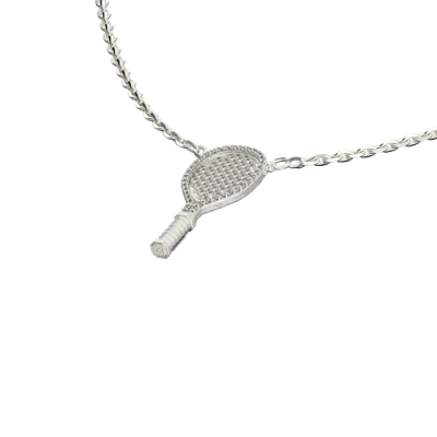 Pascal The Tennis Necklace, White Diamond Pavé In Silver