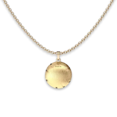 Pascal The Basketball Crooked Ball Diamond Pavé Necklace