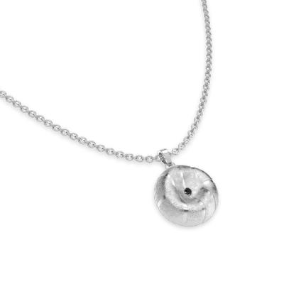 Pascal The Basketball Leaking Ball Diamond Necklace In Silver