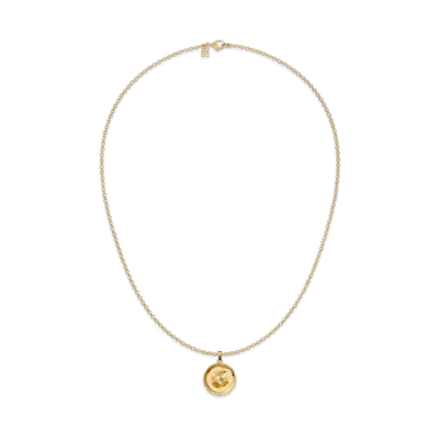 Pascal The Basketball Crooked Ball Diamond Necklace In Gold