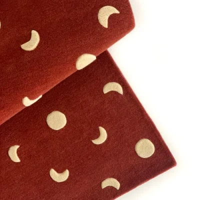 Maison Deux Moons Rug In Burgundy