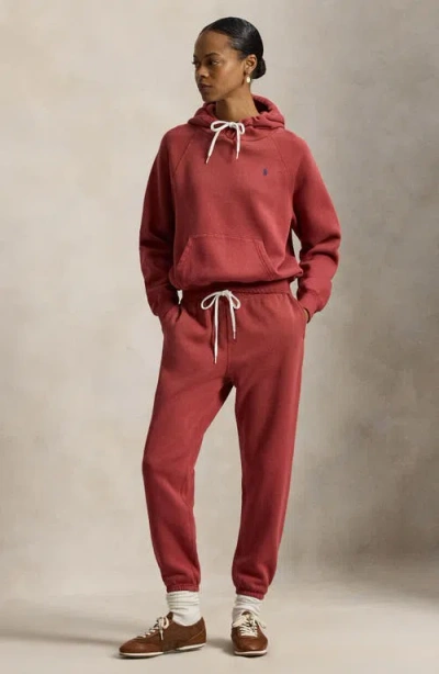 Polo Ralph Lauren Cotton Blend Fleece Sweatpants In Brown