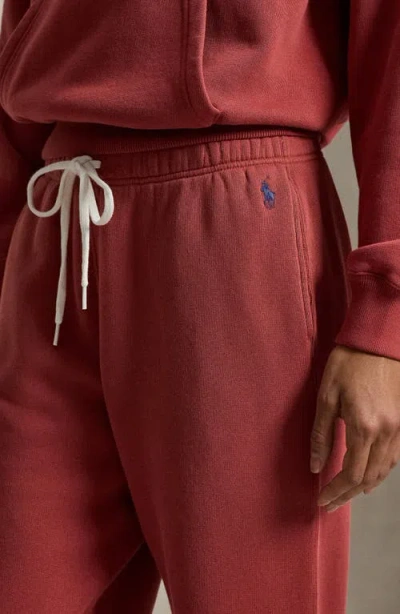 Polo Ralph Lauren Cotton Blend Fleece Sweatpants In Brown