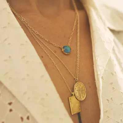 Uncommon Goods Color-changing Mood Necklace By Merewif In Gold