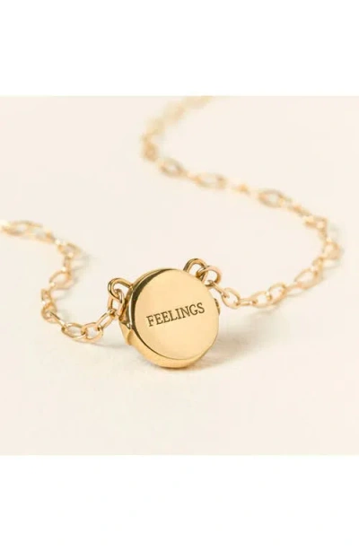 Uncommon Goods Color-changing Mood Necklace By Merewif In Gold