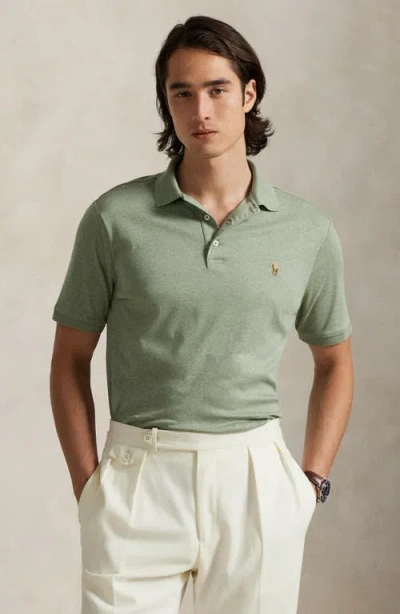 Polo Ralph Lauren Solid Cotton Jersey Polo In Green