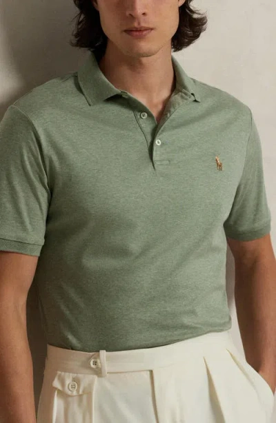 Polo Ralph Lauren Solid Cotton Jersey Polo In Green