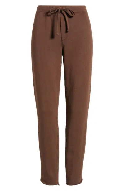 Frank & Eileen Christine Tulip Hem Joggers In Brown