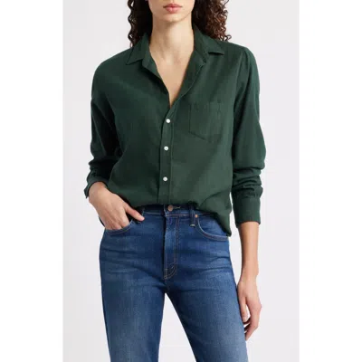 Frank & Eileen Eileen Relaxed Button-up Shirt In Green