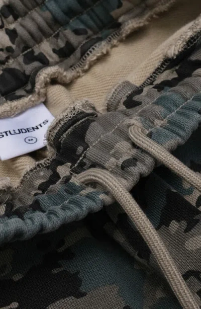 Students Clearfield Camo Fleece Cargo Pants In Green